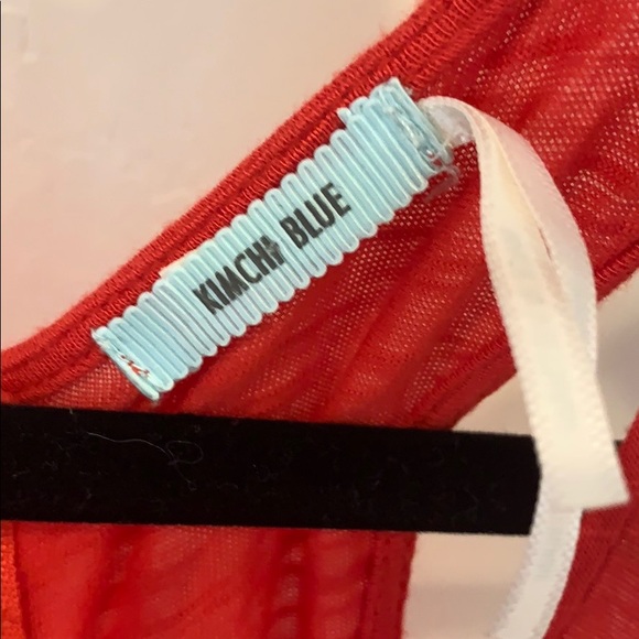 Red Tank from UO with Lace Stripes in Small - Picture 3 of 4